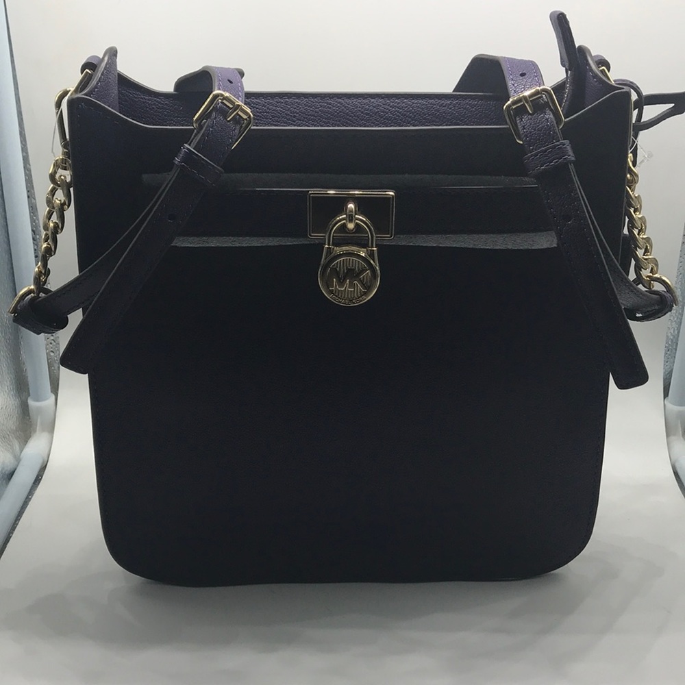 Michael Kors Hamilton Iris med leather messenger